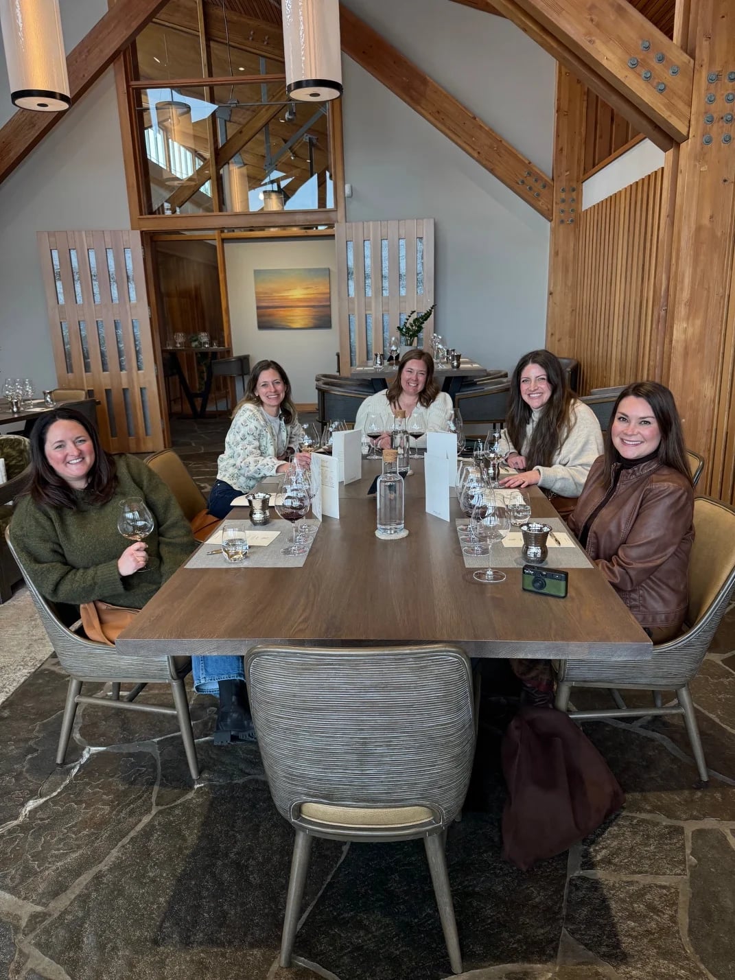 Guests enjoying Oregon wine country with KEF Van