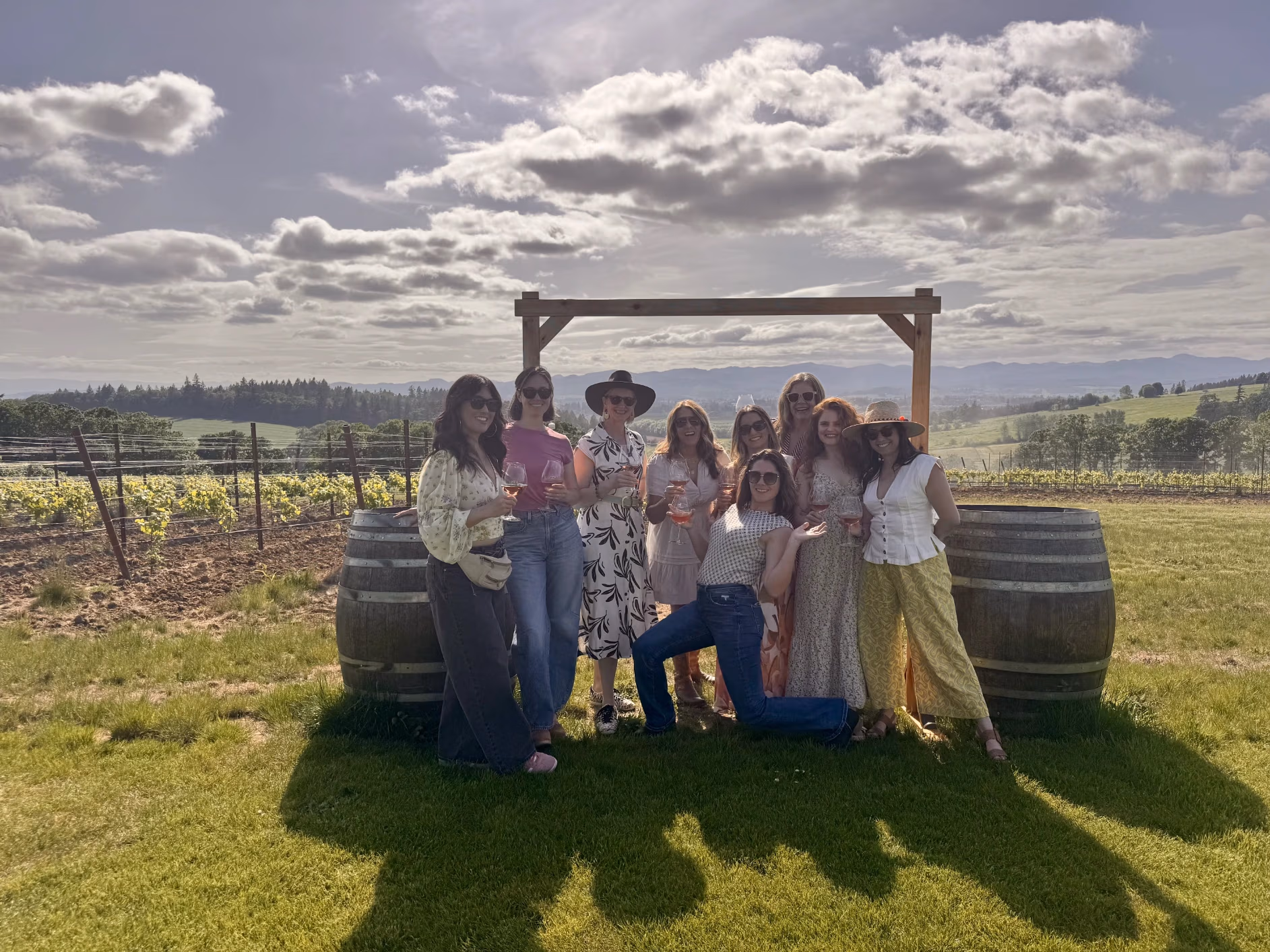 Oregon wine country KEF Van guests