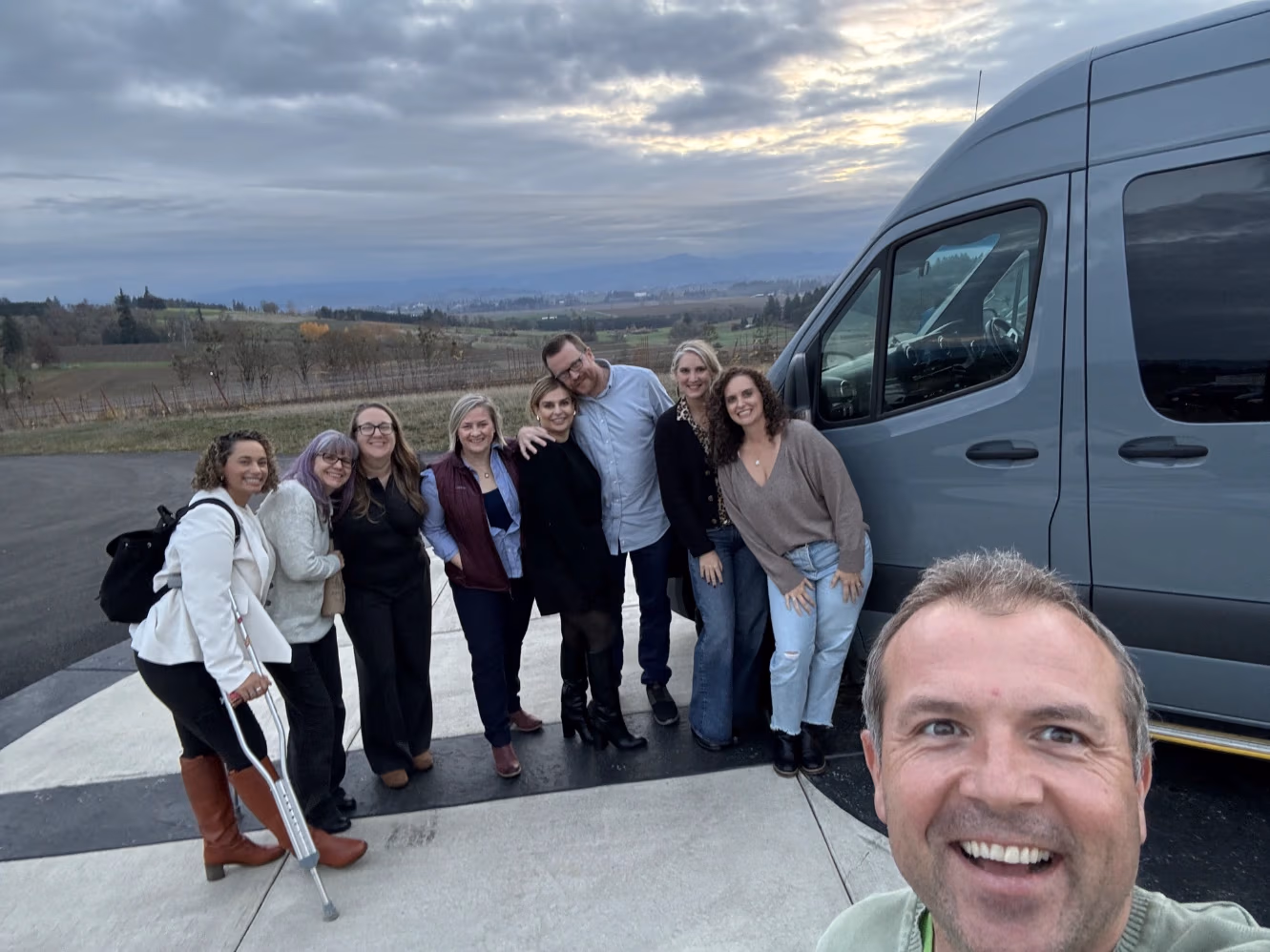 Winery visit with KEF Van