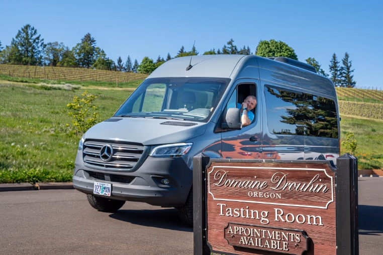 KEF Van group winery visit