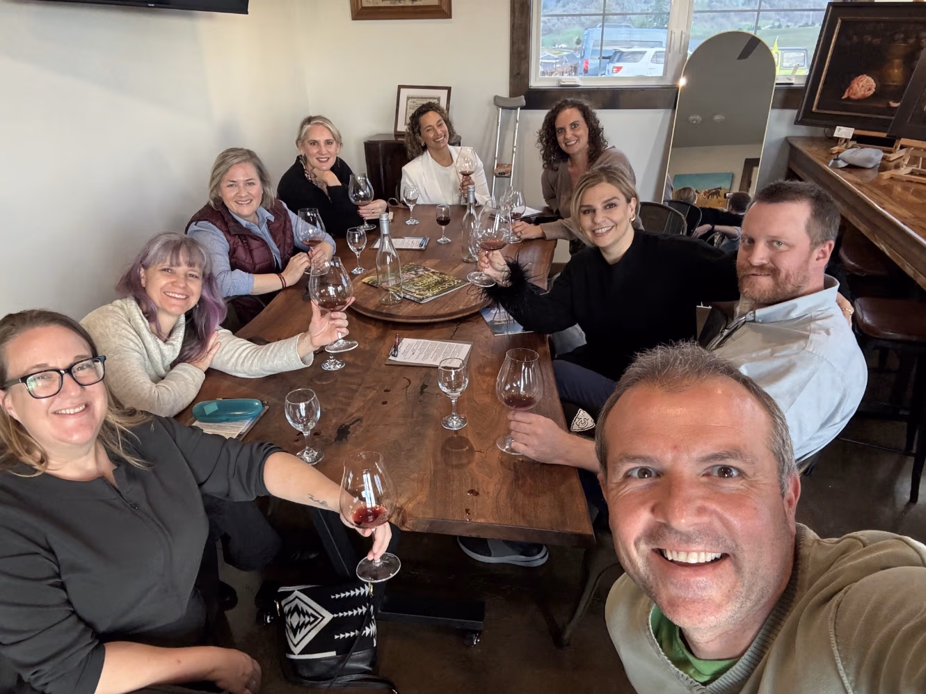 KEF Van wine country guests